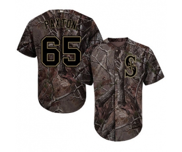 Seattle Mariners #65 James Paxton Camo Realtree Collection Cool Base Stitched MLB Jersey