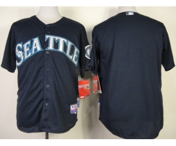 Seattle Mariners Blank 2014 Navy Blue Jersey