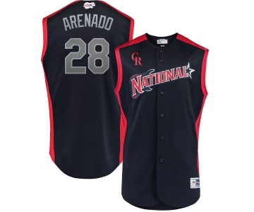 MLB National League 28 Nolan Arenado Navy 2019 All-Star Game Men Jersey