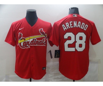 Men's St. Louis Cardinals #28 Nolan Arenado Red Stitched MLB Cool Base Nike Jersey