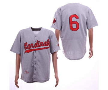 St.Louis Cardinals #6 Stan Musial Gray 1956 Cooperstown Collection Jersey