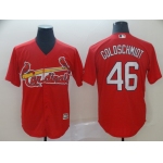 Men's St. Louis Cardinals 46 Paul Goldschmidt Red Cool Base Jersey