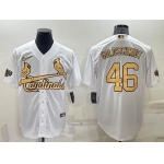 Men's St Louis Cardinals #46 Paul Goldschmidt White 2022 All Star Stitched Cool Base Nike Jersey