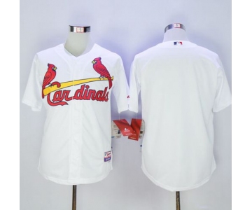 Cardinals Blank White Cool Base Stitched MLB Jersey