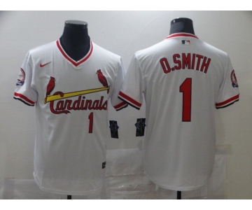 Men St.Louis Cardinals #1 O.Smith White Game 2021 Nike MLB Jersey