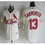 Men's St. Louis Cardinals #13 Matt Carpenter Alternate Cream 2015 MLB Cool Base Jersey