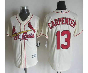 Men's St. Louis Cardinals #13 Matt Carpenter Alternate Cream 2015 MLB Cool Base Jersey