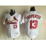 Men's St. Louis Cardinals #13 Matt Carpenter White 2016 Flexbase Majestic Baseball Jersey