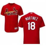 Men's St. Louis Cardinals #18 Carlos Martinez Red Stitched MLB Majestic Cool Base Jersey