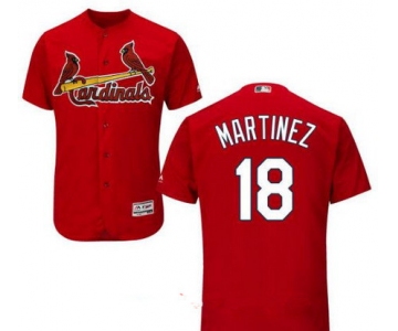 Men's St. Louis Cardinals #18 Carlos Martinez Red Stitched MLB Majestic Cool Base Jersey