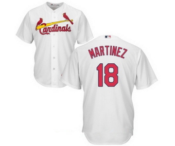 Men's St. Louis Cardinals #18 Carlos Martinez White Home Stitched MLB Majestic Cool Base Jersey