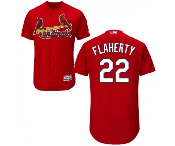 Men's St. Louis Cardinals #22 Jack Flaherty Authentic Scarlet Flex Base Alternate Collection Jersey