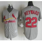 Men's St. Louis Cardinals #22 Jason Heyward Away Gray 2015 MLB Cool Base Jersey