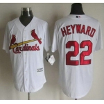 Men's St. Louis Cardinals #22 Jason Heyward Home White 2015 MLB Cool Base Jersey