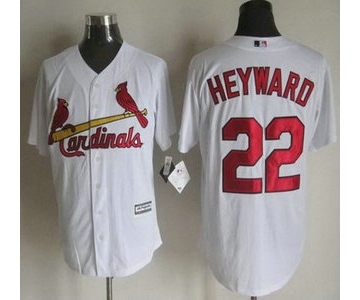 Men's St. Louis Cardinals #22 Jason Heyward Home White 2015 MLB Cool Base Jersey