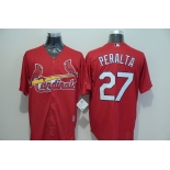 Men's St. Louis Cardinals #27 Jhonny Peralta Red 2015 MLB Cool Base Jersey