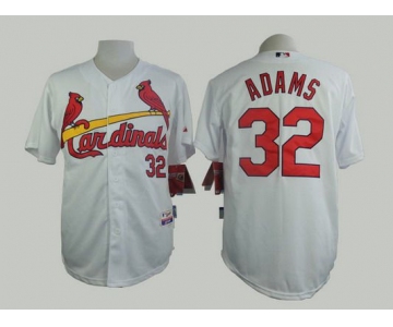 Men's St. Louis Cardinals #32 Matt Adams White Jersey