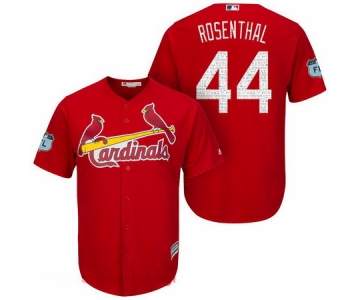Men's St. Louis Cardinals #44 Trevor Rosenthal Red 2017 Spring Training Stitched MLB Majestic Cool Base Jersey