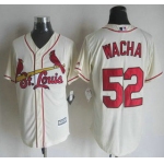Men's St. Louis Cardinals #52 Michael Wacha Alternate Cream 2015 MLB Cool Base Jersey
