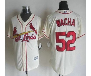 Men's St. Louis Cardinals #52 Michael Wacha Alternate Cream 2015 MLB Cool Base Jersey