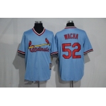 Men's St. Louis Cardinals #52 Michael Wacha Light Blue Majestic Cool Base Cooperstown Collection Player Jersey