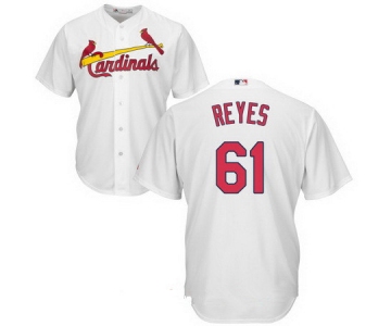 Men's St. Louis Cardinals #61 Alex Reyes White Home Stitched MLB Majestic Cool Base Jersey