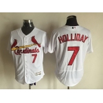 Men's St. Louis Cardinals #7 Matt Holliday White 2016 Flexbase Majestic Baseball Jersey
