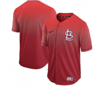 Men's St. Louis Cardinals Blank Red Drift Fashion Jersey