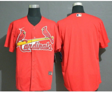 Men's St. Louis Cardinals Blank Red Stitched MLB Cool Base Nike Jersey