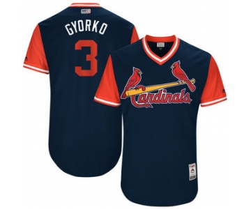 Men's St. Louis Cardinals Jedd Gyorko Gyorko Majestic Navy 2017 Players Weekend Authentic Jersey