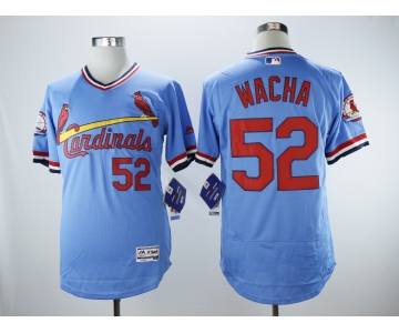Men's St.Louis Cardinals #52 Michael Wacha Light Blue Cooperstown Collection Flexbase Stitched MLB Jersey