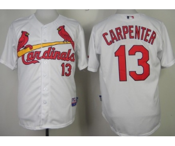 St. Louis Cardinals #13 Matt Carpenter White Jersey