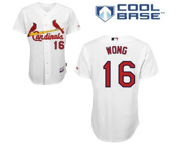 St. Louis Cardinals #16 Kolten Wong White cool base Baseball jersey