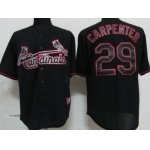 St. Louis Cardinals #29 Chris Carpenter Black Fashion Jersey