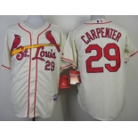 St. Louis Cardinals #29 Chris Carpenter Cream Jersey
