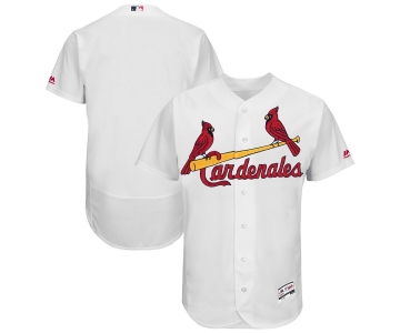 St. Louis Cardinals Majestic 2019 Hispanic Heritage Flex Base Authentic Team White Jersey