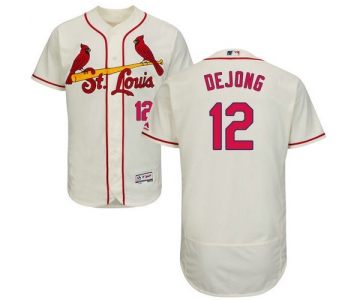 St.Louis Cardinals #12 Paul DeJong Cream Flexbase Authentic Collection Stitched Baseball Jersey