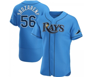 Men's Tampa Bay Rays #56 Randy Arozarena Light Blue Alternate Nike Jersey