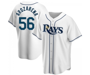 Men's Tampa Bay Rays Replica #56 Randy Arozarena White Home Nike Jersey