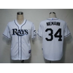 MLB Jerseys Tampa Bay Rays 34 Niemann White Cool Base