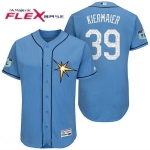 Men's Tampa Bay Rays #39 Kevin Kiermaier Light Blue 2017 Spring Training Stitched MLB Majestic Flex Base Jersey
