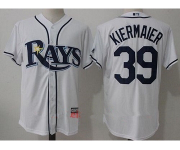 Men's Tampa Bay Rays #39 Kevin Kiermaier White Home Stitched MLB Majestic Cool Base Jersey