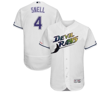 Men's Tampa Bay Rays 4 Blake Snell Turn Back The Clock 150th FlexBase Jersey