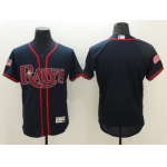 Men's Tampa Bay Rays Blank Navy Blue Fashion Stars & Stripes 2016 Flexbase MLB Independence Day Jersey