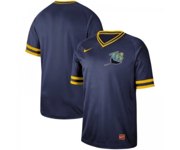 Men's Tampa Bay Rays Blank Navy Throwback Jersey