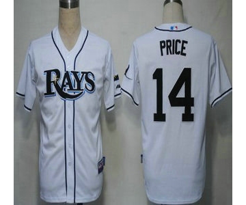 Tampa Bay Rays 14 David Price White Jersey