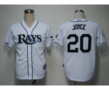 Tampa Bay Rays 20 Matt Joyce White Cool Base Jersey