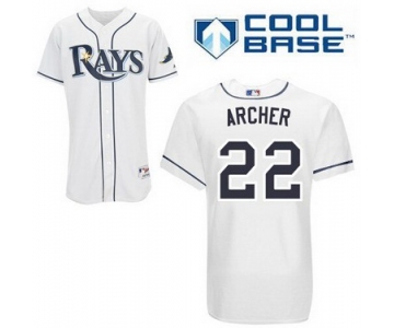 Tampa Bay Rays #22 Chris Archer White Jersey