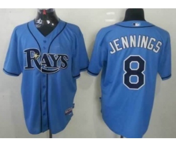 Tampa Bay Rays #8 Desmond Jennings Light Blue Jersey