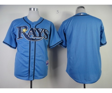 Tampa Bay Rays Blank Light Blue Jersey